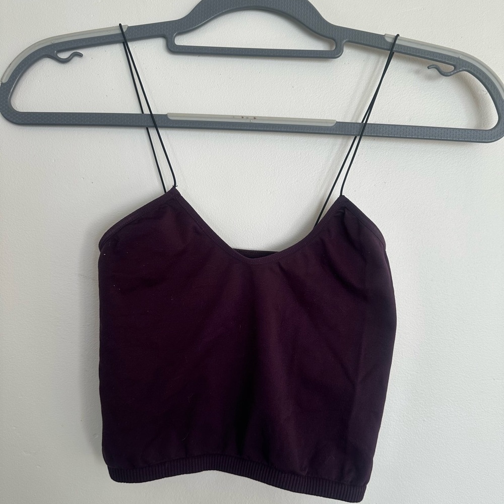 Free People Brami Tank‎ in Deep Maroon Size XS/S - Picture 2 of 5